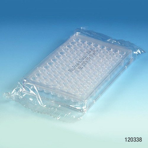 GLOBE SCIENTIFIC MULTI-WELL PLATES 96-Well Plate, Flat Bottom, Sterile, Individually Wrapped, 50/cs