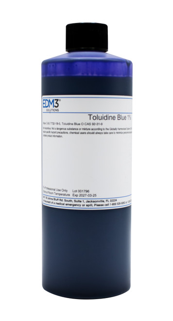 EDM3 MOHS KIT & ACCESSORIES Toluidine, 1%, Blue, 16 oz (Item is Non-Returnable) (US Only)
