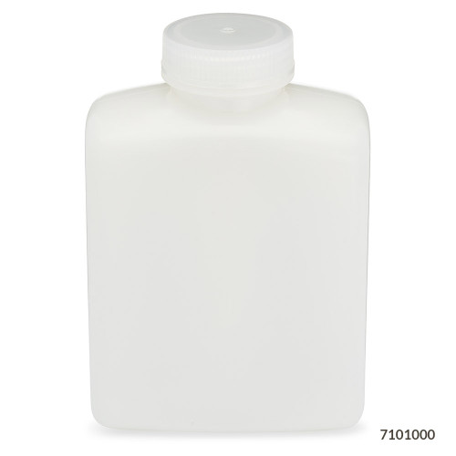 GLOBE SCIENTIFIC DIAMOND™ REALSEAL BOTTLES Diamond RealSeal™Bottle, Wide Mouth Rectangular, HDPE with PP Closure, 1000mL, 6/bg