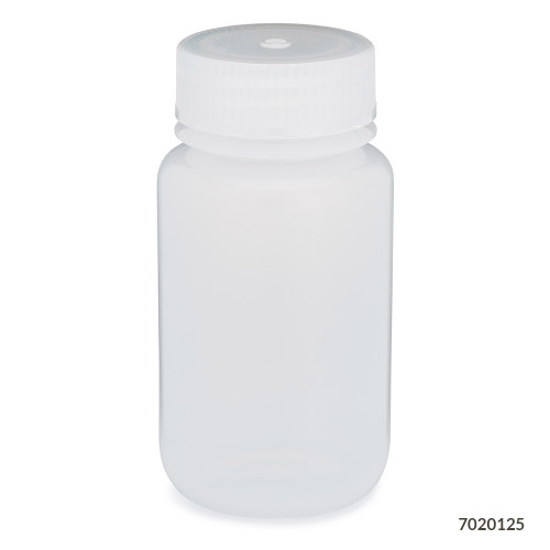 GLOBE SCIENTIFIC DIAMOND™ REALSEAL BOTTLES Diamond RealSeal™Bottle, Wide Mouth, Round, LDPE with PP Closure, 125mL, 12/bg