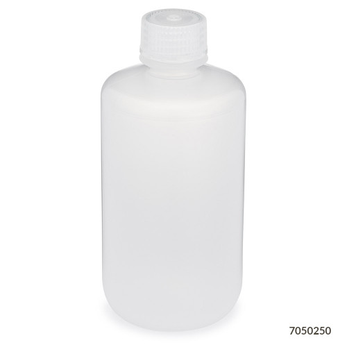 GLOBE SCIENTIFIC DIAMOND™ REALSEAL BOTTLES Diamond RealSeal™Bottle, Narrow Mouth Boston Round, PP with PP Closure, 250mL, 12/bg
