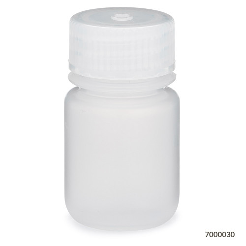 GLOBE SCIENTIFIC DIAMOND™ REALSEAL BOTTLES Diamond RealSeal™Bottle, Wide Mouth, Round, PP with PP Closure, 30mL, 12/bg