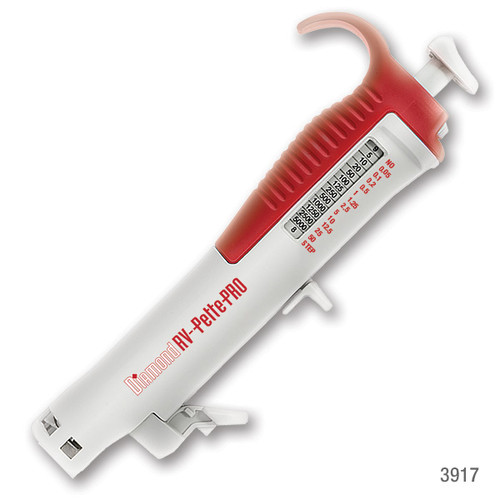 GLOBE SCIENTIFIC DIAMOND RV-PETTE™ PRO DISPENSER SYRINGE TIPS Diamond RV-Pette PRO, Repeat Volume Pipettor with Two Tips and Gray 25mL Adapter (Uses RV-Pette PRO Dispenser Tips)