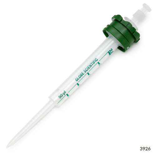 GLOBE SCIENTIFIC DIAMOND RV-PETTE™ PRO DISPENSER SYRINGE TIPS Diamond RV-Pette PRO Dispenser Tip, 2.5mL, 100/bx