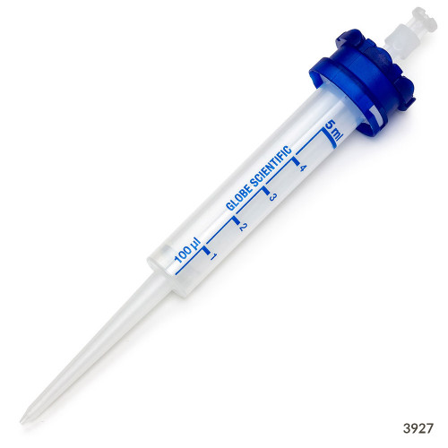 GLOBE SCIENTIFIC DIAMOND RV-PETTE™ PRO DISPENSER SYRINGE TIPS Diamond RV-Pette PRO Dispenser Tip, 5.0mL, 100/bx