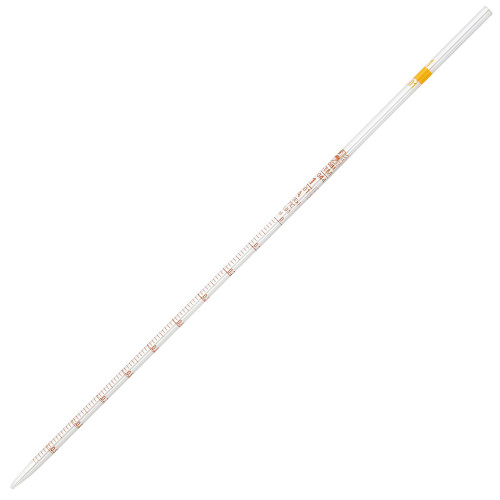 GLOBE SCIENTIFIC GLASS PIPETTE Pipette, Serological, Globe Glass, Reusable, 1mL, Class A, To Deliver (TD), 0.1 Graduations, Red Band, 6/bx