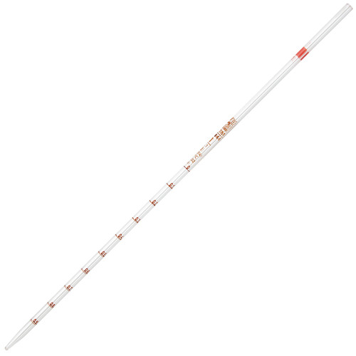 GLOBE SCIENTIFIC GLASS PIPETTE Pipette, Serological, Globe Glass, Reusable, 1mL, To Deliver (TD), 0.1 Graduations, Red Band, ASTM E1044, 6/bx