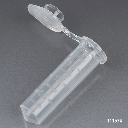 GLOBE SCIENTIFIC GENERAL PURPOSE CENTRIFUGE TUBES & CAPS Graduated Microcentrifuge Tubes, w/Attached Snap Cap, 2.0ml Polypropylene (PP), Amber, 500/bg