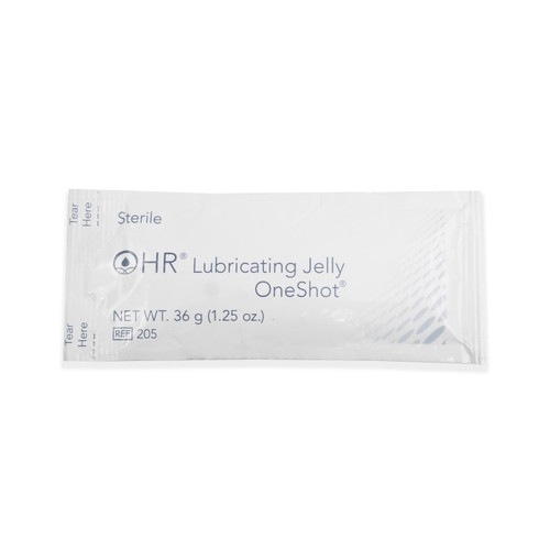 HR® LUBRICATING JELLY HR® Sterile Lubricating Jelly 1.25oz. (36gm) OneShot® Pouch, 48/bx