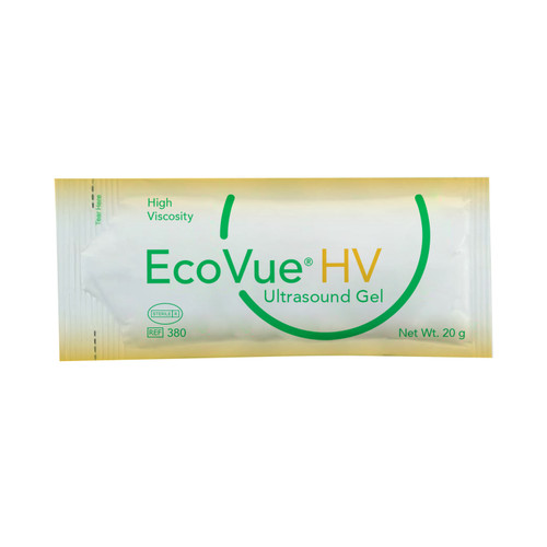 HR® ECOVUE® ULTRASOUND GEL EcoVue® High-Viscosity Ultrasound Gel, 20g Packet, Sterile, 100/bx, 4bx/cs