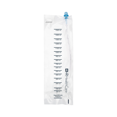 HR® MTG JIFFY CATH® CLOSED SYSTEM CATHETERS MTG Jiffy Cath® 12FR Closed System 16" Coudé Cathether with Introducer Tip and a 1500mL Collection Bag (Contains: two vinyl gloves, one underpad, one gauze, one clear (BZK) cleansing wipe, and one privacy b