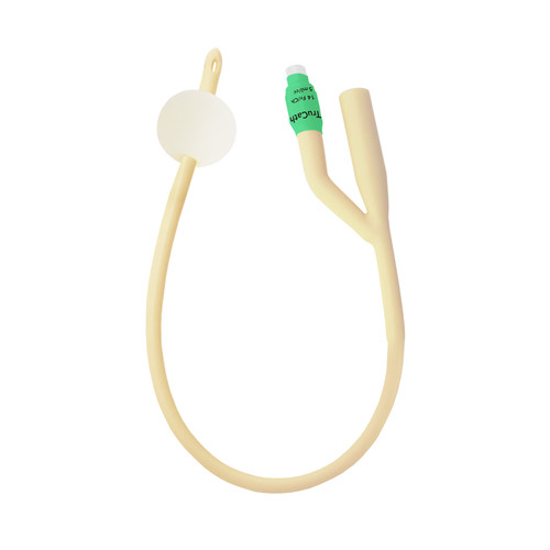 HR® TRUCATH® FOLEY CATHETERS Catheter, TruCath®, Silicone-Elastomer Coated Latex, Foley, 2-Way, 5ml Balloon, 14fr, 12ea/cs