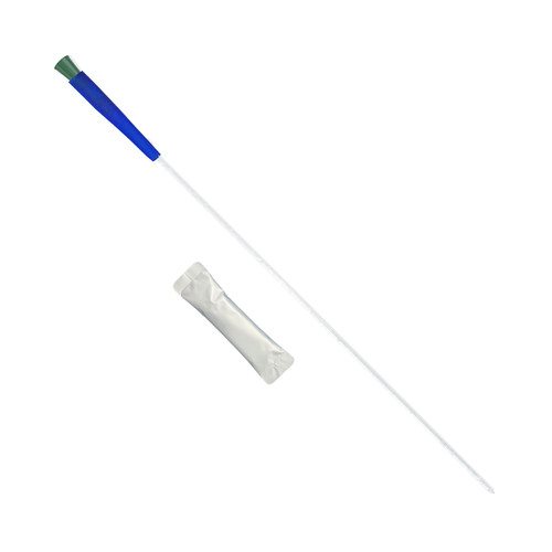 HR® TRUCATH® HYDROPHILIC INTERMITTENT CATHETER Catheter, Hydrophilic Intermittent, 14 Fr, 16'' Length, Touch-Free Sleeve, Coudè Tip, Soft PVC, 30ea/bx, 10bx/cs