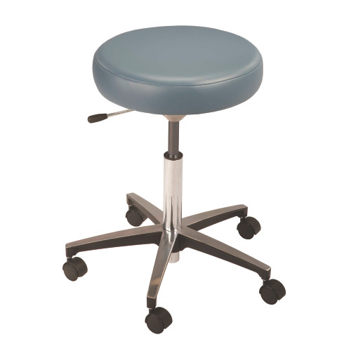 MTI STOOL Stool, Pneumatic Hand Operated, Chrome Base, without Backrest, Ultra-Diplomat Blue ( ONLY) (Continetal US & Canada)