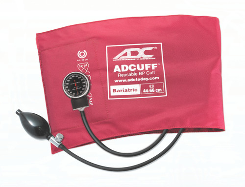 ADC DIAGNOSTIX™ 720 SERIES SPHYGMOMANOMETER ACCESSORIES Diagnostix™ Sphygmomanometer, Bariatric, Burgundy, LF SPHYG DIAGNOSTIX LF BARIATRICBURGUNDY