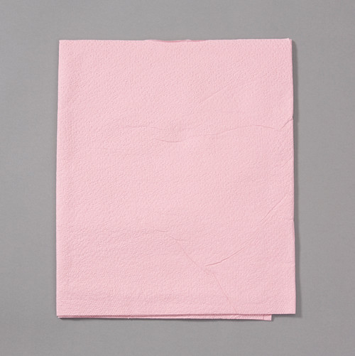 TIDI 3-PLY ALL-TISSUE TOWEL & BIB - Towel, 13" x 18", Mauve, 3-Ply Tissue, Waffle Embossed, 500/cs