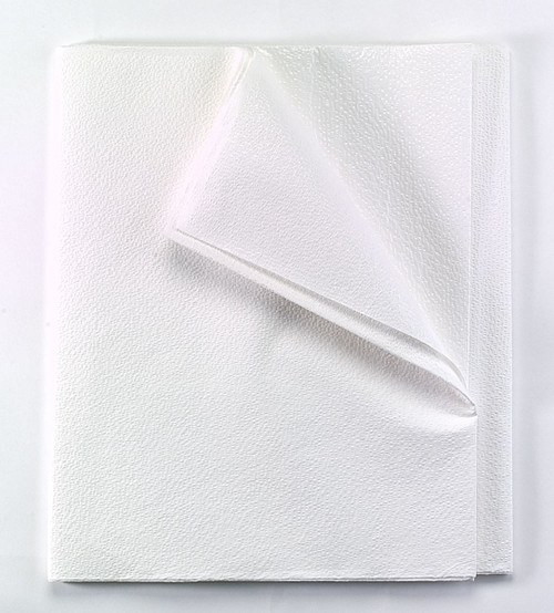 TIDI ALL TISSUE PATIENT DRAPE SHEET - Drape Sheet, Tissue, 3-Ply, 40" x 90", White, 50/cs (24 cs/plt)