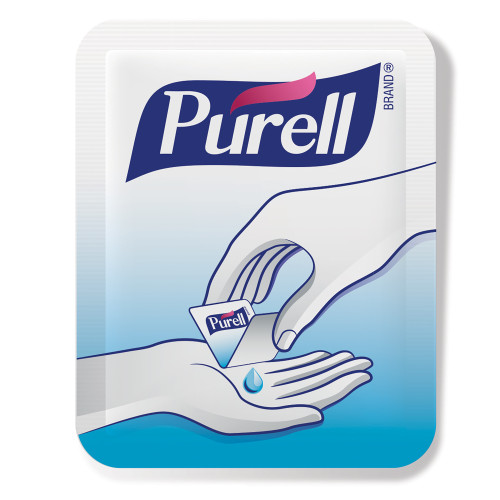 GOJO PURELL® ADVANCED INSTANT HAND SANITIZER Hand Sanitizer Packet, 1.2 ml, Clear, Individual, Bulk, 2000/cs (HAZMAT Fees Apply, cannot ship via Air or to AK, GU, HI, MP, PR, VI)