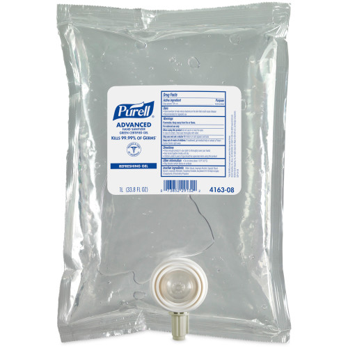 GOJO PURELL® ADVANCED INSTANT HAND SANITIZER Advanced Hand Sanitizer, Gel, 1000 ml, Green Certified, 8/cs (80 cs/plt)  (HAZMAT Fees Apply, cannot ship via Air or to AK, GU, HI, MP, PR, VI) (For LTC Market Only)