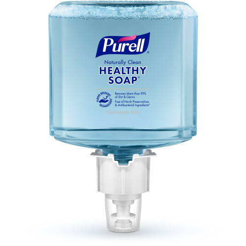 GOJO PURELL® ES6 DISPENSERS & REFILLS Purell CRT Healthy Soap™ Naturally Clean Fragrance Free Foam, 1200 ml, Clear, 2/cs