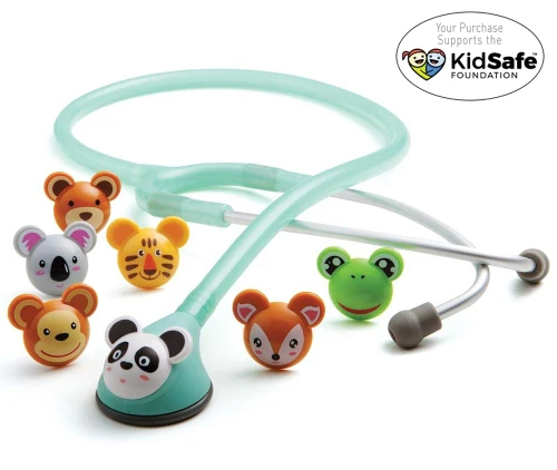 ADC ADSCOPE™ 618 ADIMAL STETHOSCOPE Stethoscope, Adscope Animal Scope, Pediatric, 30", Seafoam, Latex Free (LF) STETHOSCOPE PEDIATRIC ADIMAL30IN SEAFOAM