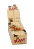 RAW Connoisseur 1 1/4 Size Classic Rolling Papers With Pre-Rolled Tips - 24ct Per Box