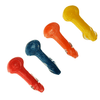 3.5" Twist Round Mouth Frit Pattern Hand Pipe