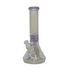 7mm – 13” Iridescent Crystal Glass – Brick Wall – Elephant Joint Beaker Base Ice Pinch.