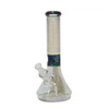 7mm – 13” Iridescent Crystal Glass – Brick Wall – Elephant Joint Beaker Base Ice Pinch.