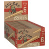 ZIG-ZAG - UNBLEACHED 1 1/4  CONES - 24 TUBES - 6 CONES PER TUBE | DISPLAY BOX