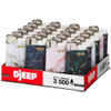 DJEEP Pocket Lighters, ELEGANT Collection Textured Metallic AND Marbled| 1 BOX 48 CT DISPLAY TRAY