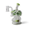 6.5” Crystal Glass Wig Wag Swiss Perk Recycler