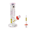 Crooks Straight Tube Glass Water Pipe – 10-inch with Cooling Coil