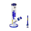 Crooks Straight Tube Glass Water Pipe – 10-inch with Cooling Coil