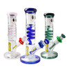 Crooks Straight Tube Glass Water Pipe – 10-inch with Cooling Coil