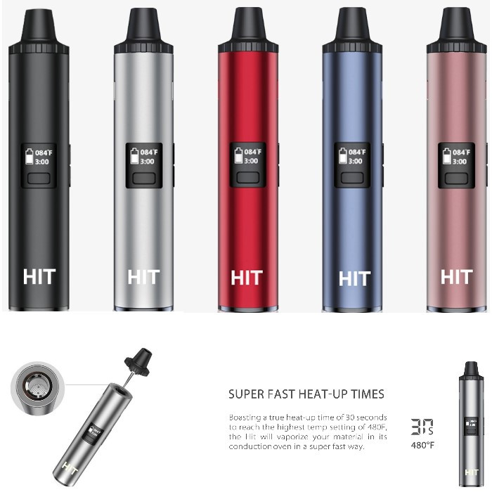 Yocan Hit The Ultimate Dry Herb Vaporizer. 1400mAh Battery