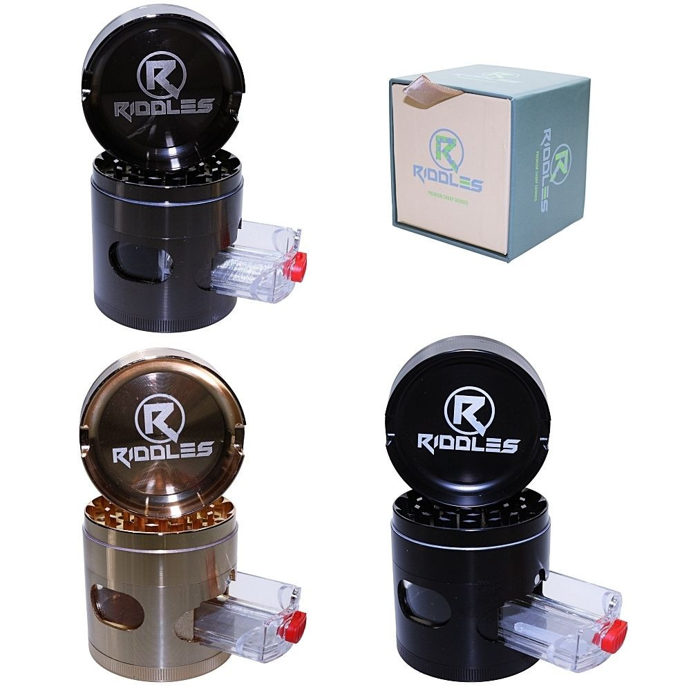 Riddles 63 mmOG Razor Sharp Blades 4-Piece Herb Grinder-HX145-2P