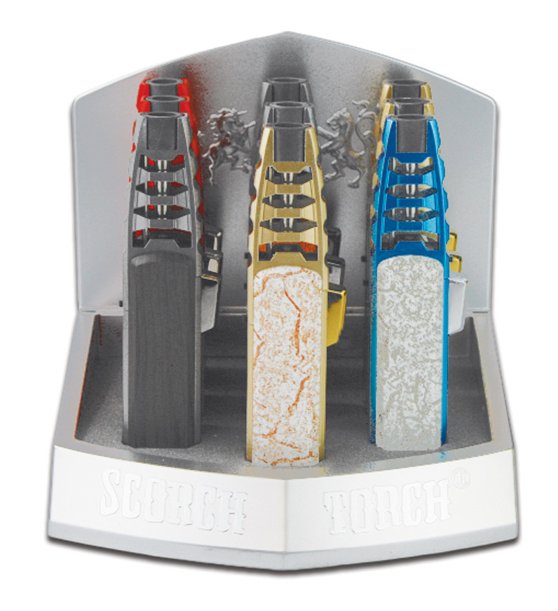 Scorch Torch Turbo Pencil Torch 6.75'' Display 9CT - Yellow Bird