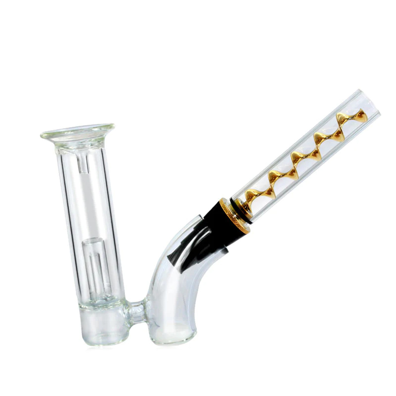 V12 Mini Kit Bubbler Wholesale Twist Metal Glass Smoking Pipe Set