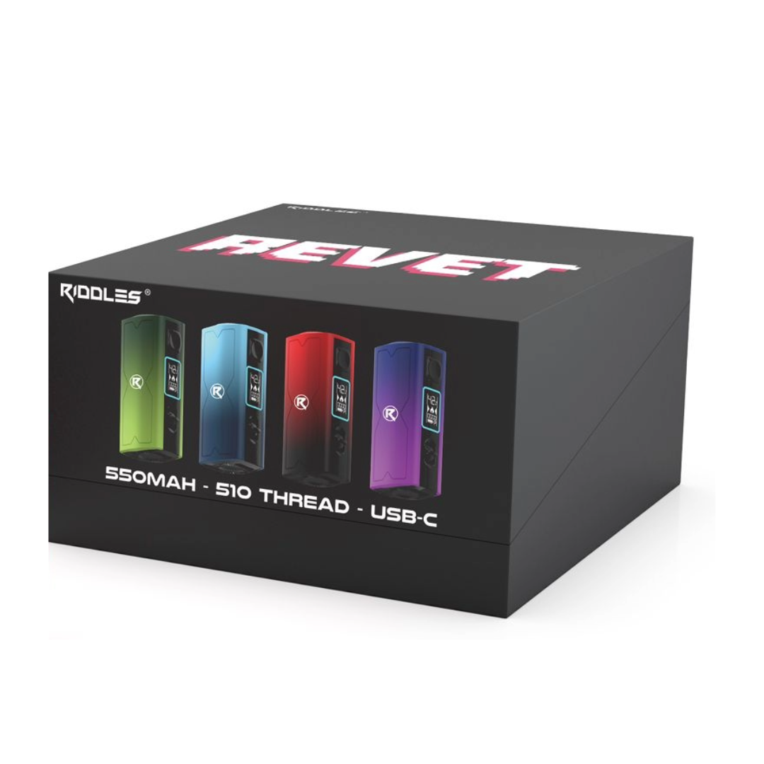 RIDDLES - REVET 510 THREAD CART BATTERY 12 PC RIDDLES - REVET 510 THREAD CART BATTERY 12 PC
