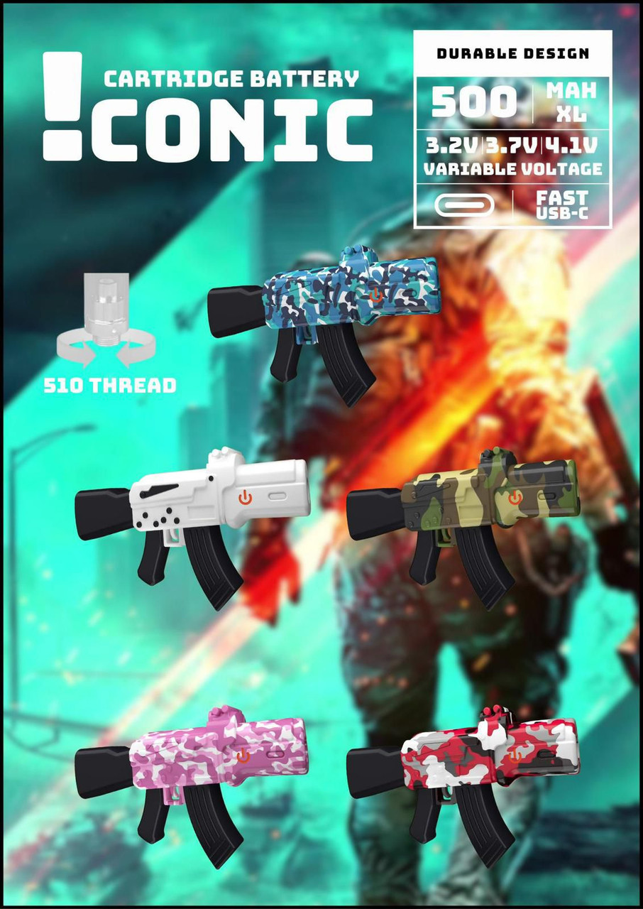 ICONIC AK - CARTRIDGE BATTERY 510 Thread 500mAh