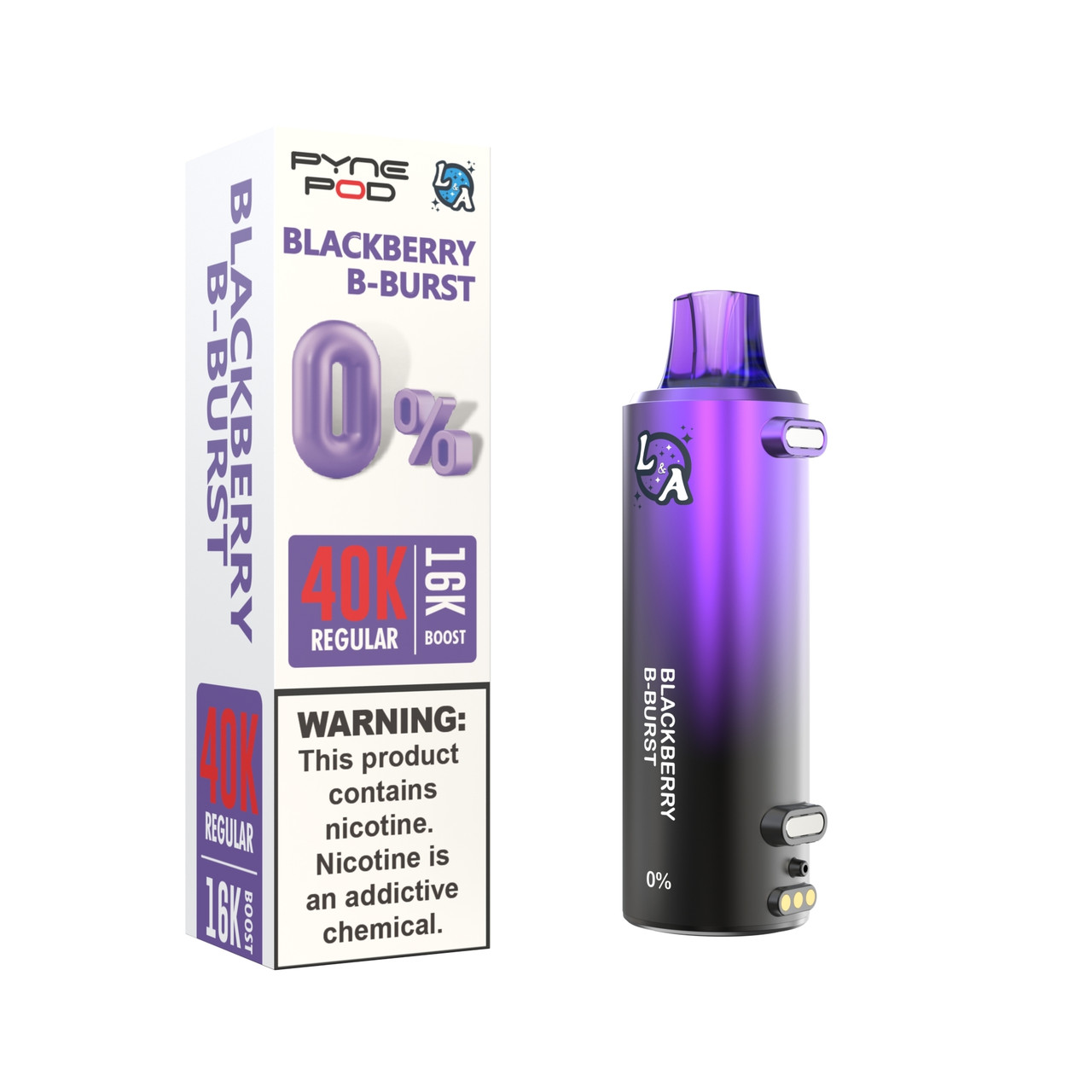 PYNE POD - CLICK 40K DISPOSABLE POD 0% NICOTINE - 5PC PYNE POD - CLICK 40K DISPOSABLE POD 0% NICOTINE - 5PC