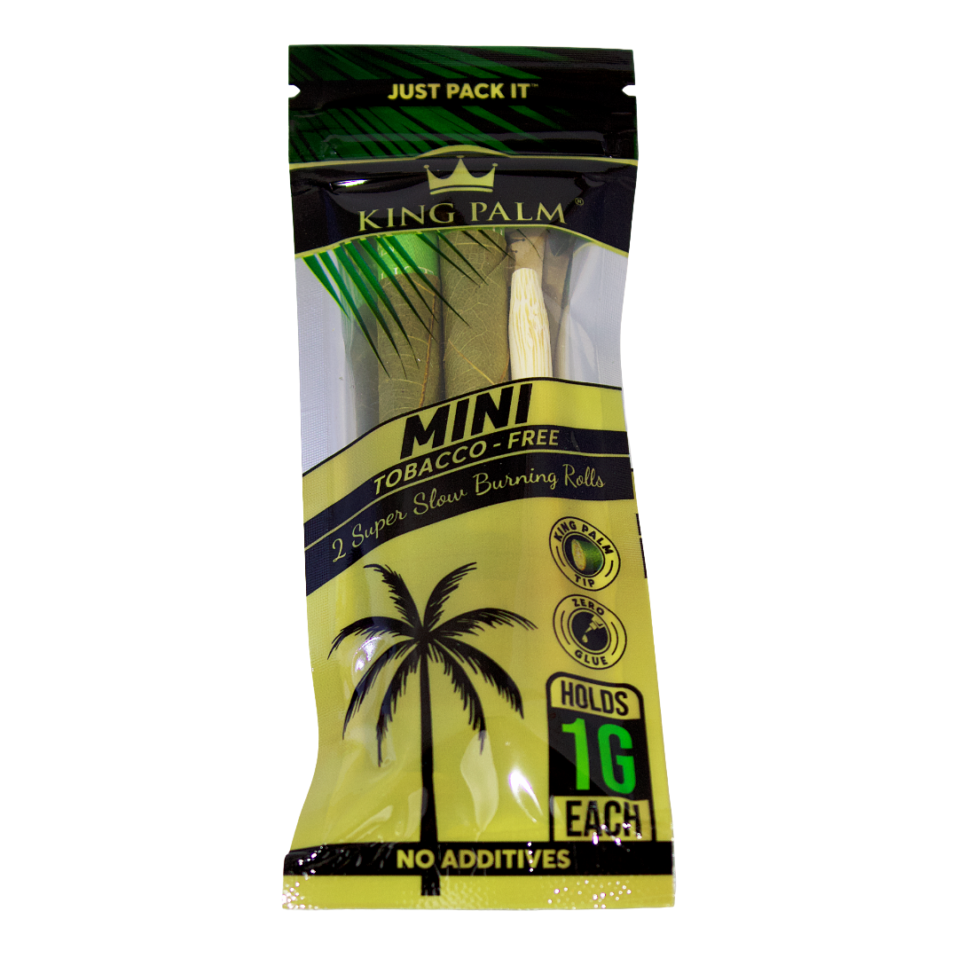 king palm tobacco leaf KING PALM - 2-Pack MINI ROLLS Green Leaf