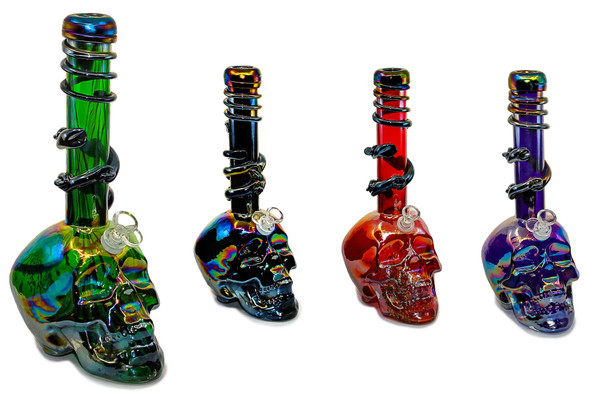 14'' Skull Soft-Glass Water Pipe