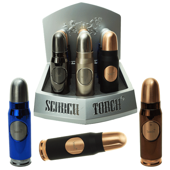 Scorch Torch - BULLET - Easy Grip Single Flame Torch - 9 PCS .