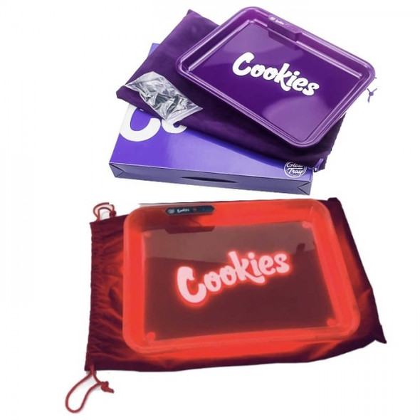 COOKIES GLOW-LED LIGHT UP ROLLING TRAY.