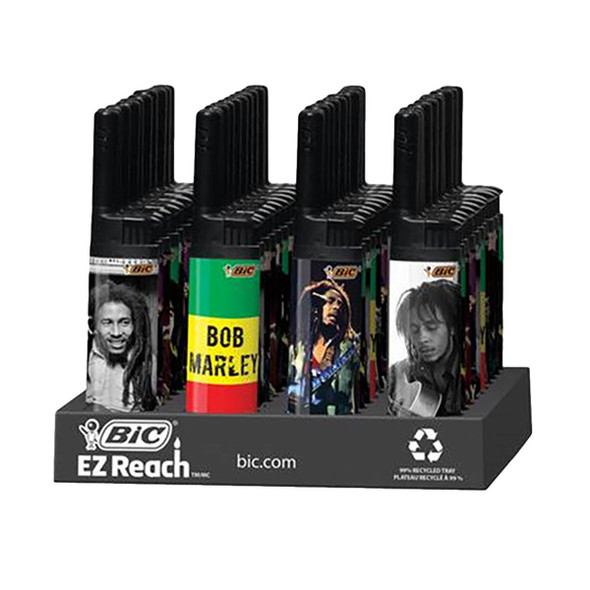 Bic EZ Reach Lighters | Assorted Bob Marley | 40pc Display