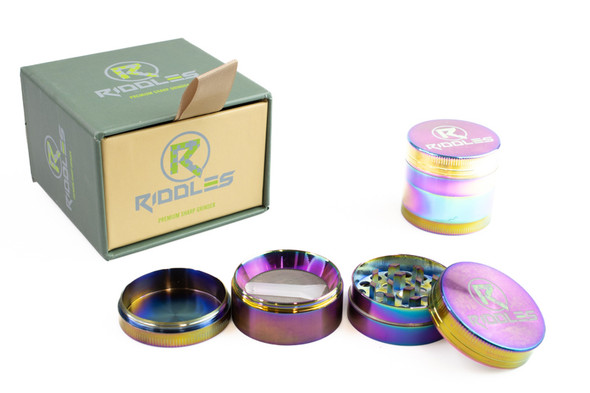 Riddles 50  mm OG Razor Sharp Blades 4-Piece Herb Grinder.