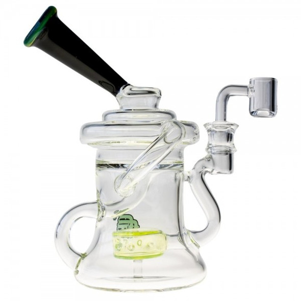 7.5" Crystal Glass Direct Inject Internal Recycler. COLOR ACCENTED