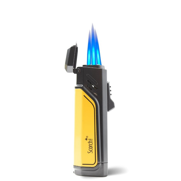 Scorch Torch - 3 Flame Torch With Cigar Punch See - through Two Tone| 12ct Display